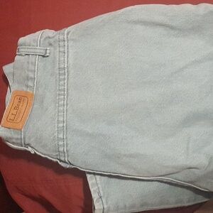 L.L. Bean Vintage High rise Women's Green Blue jeans size 12